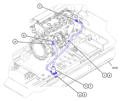 Block heater incorrect installation